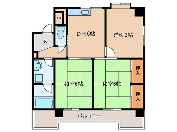 マンションなごみの物件間取画像